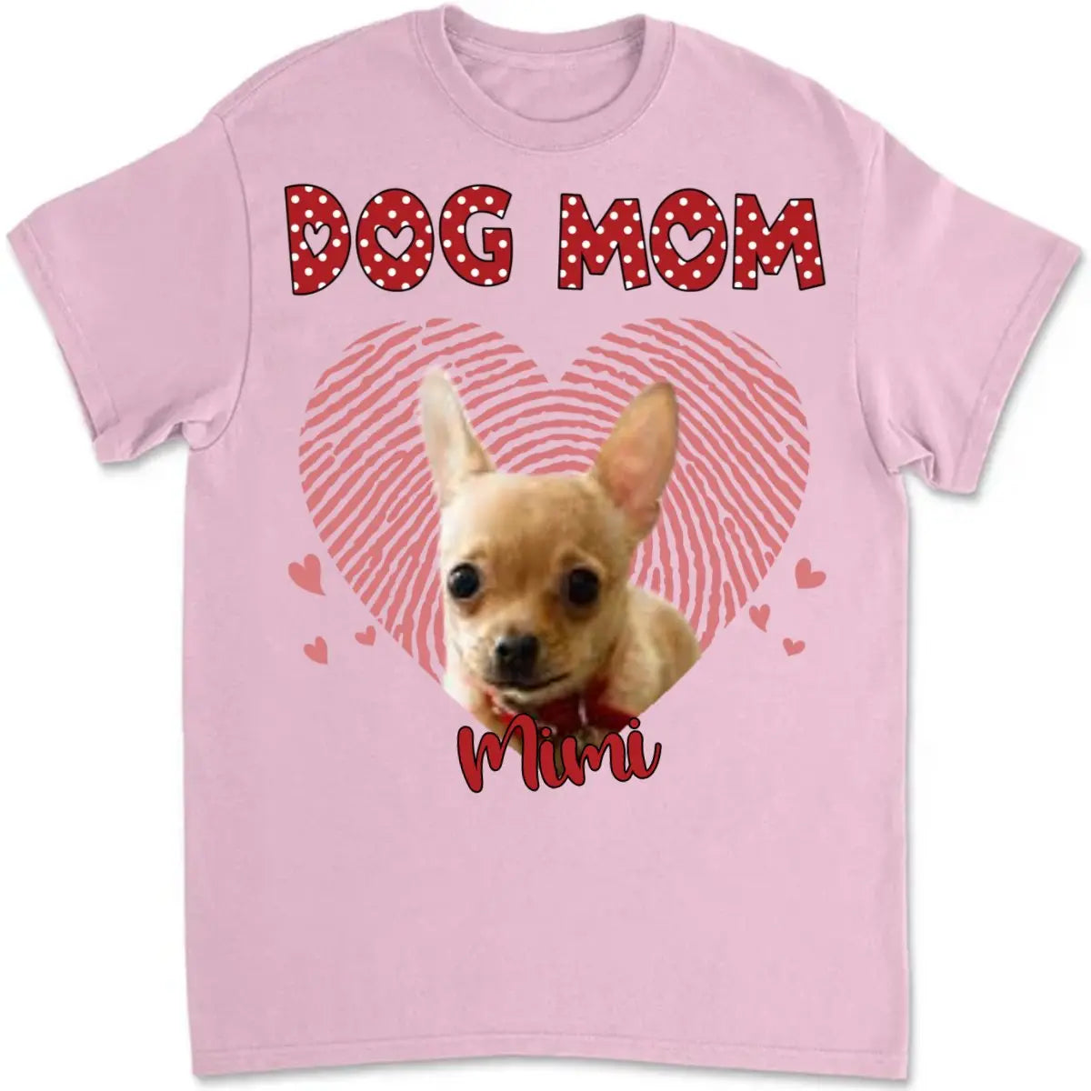 Pet Lovers - Dog Mom Cat Mom Personalized Custom Photo Dog Cat - Personalized Unisex T-shirt T-shirt The Next Custom Gift