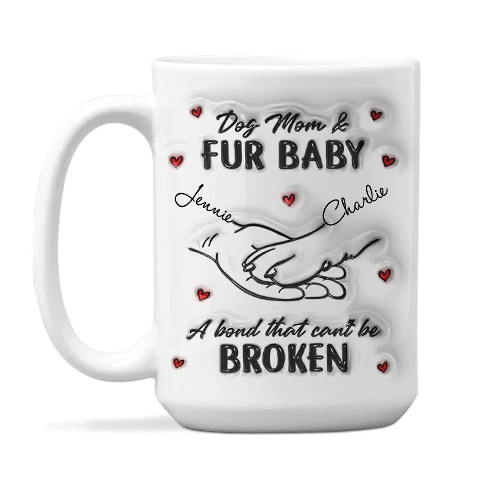 Pet Lovers - Dog Mom Fur Baby - Personalized Mug mug The Next Custom Gift