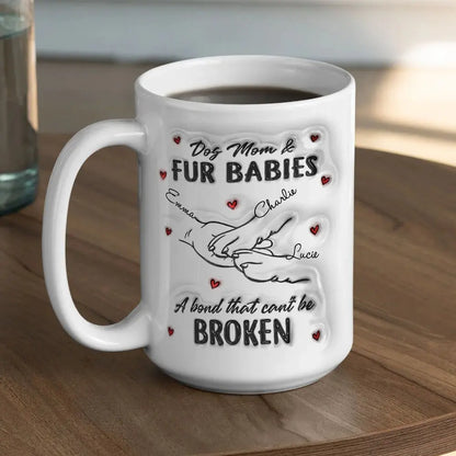 Pet Lovers - Dog Mom Fur Baby - Personalized Mug mug The Next Custom Gift