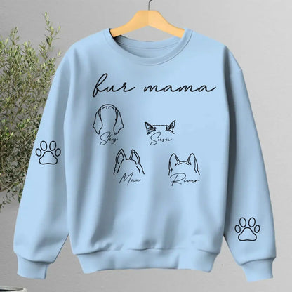 Pet Lovers - Fur Mama Ever Dog & Cat - Personalized Sweatshirt - The Next Custom Gift  