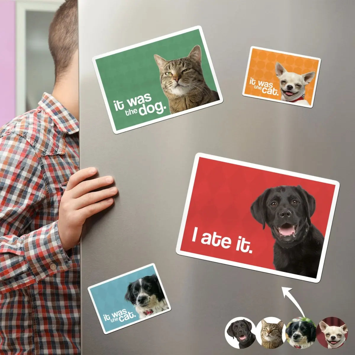 Pet Lovers - I Ate It - Personalized Photo Magnet (LH) Magnet The Next Custom Gift