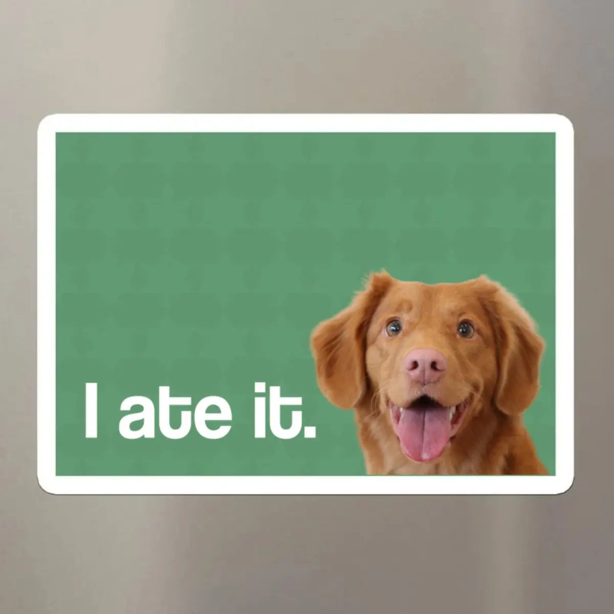 Pet Lovers - I Ate It - Personalized Photo Magnet (LH) Magnet The Next Custom Gift