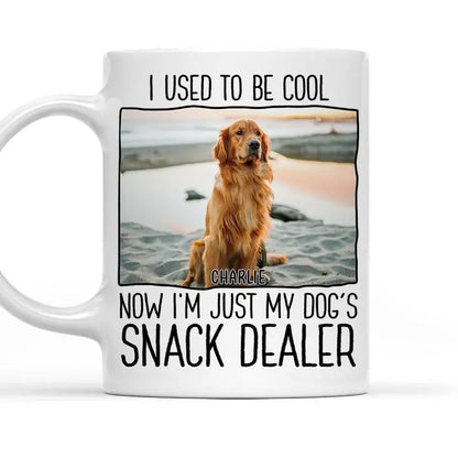 Pet Lovers - I Used To Be Cool Now I'm Just My Pets' Snack Dealer - Personalized Upload Photo Mug mug The Next Custom Gift