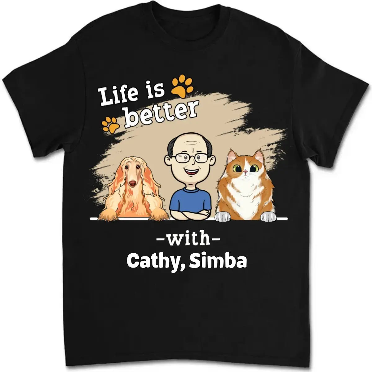 Pet Lovers - Life Is Better - Personalized Unisex T-shirt, Hoodie, Sweatshirt (TL) Shirts & Tops The Next Custom Gift