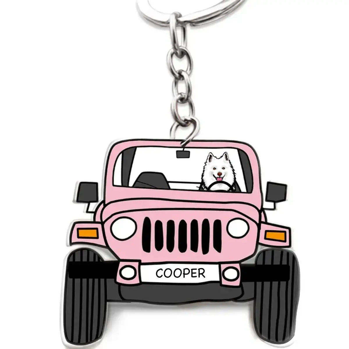 Pet Lovers - Off Road Dog Cats Keychain Double Sided Design - Personalized Acrylic Keychain (VT) Keychain The Next Custom Gift