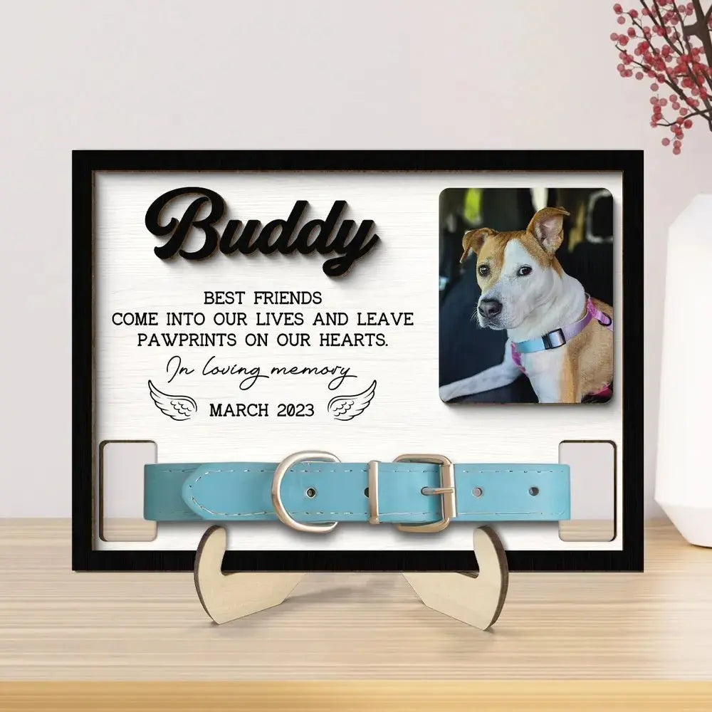 Pet Lovers - Once By My Side, Forever In My Heart - Personalized Wooden Plaque - The Next Custom Gift  Wooden Plaque