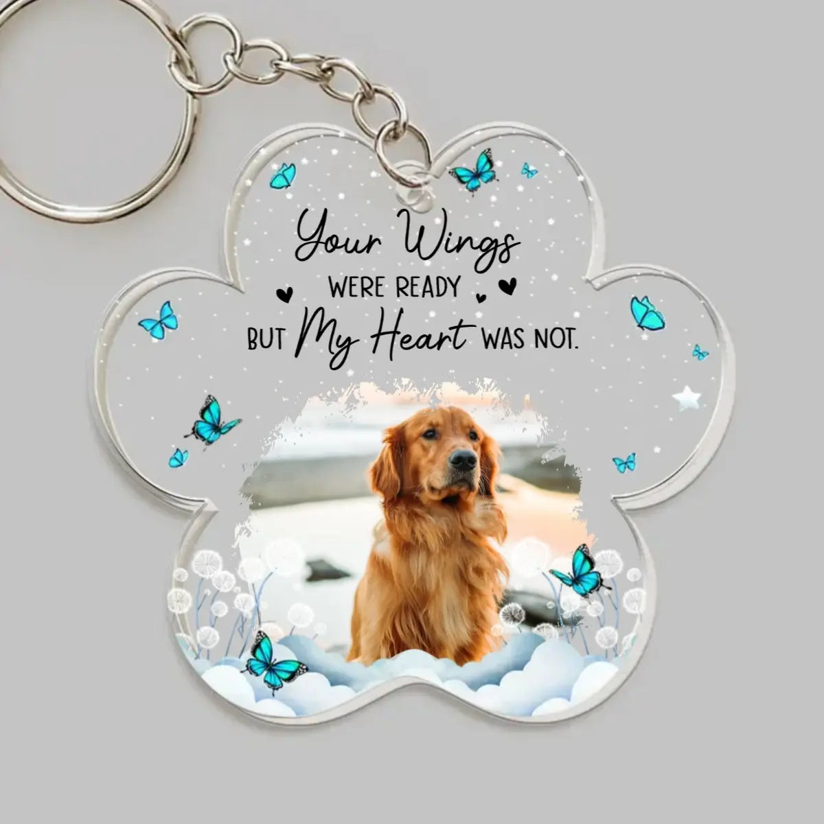 Pet Lovers - Pet Memorial I'm Always With You - Personalized Acrylic Keychain Keychain The Next Custom Gift