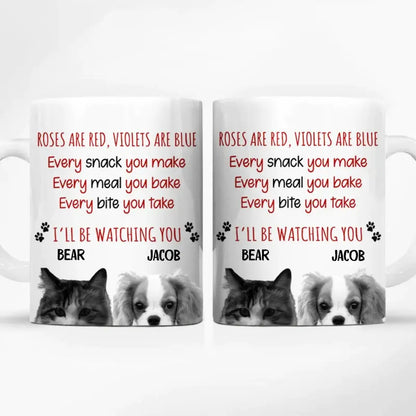 Pet Lovers - Roses Are Red Violets Are Blue - Personalized Mug (TL) Mug The Next Custom Gift