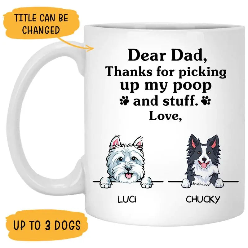 Pet Lovers - Thanks for picking up my poop and stuff, Mother's Day gift - Personalized Mug  The Next Custom Gift