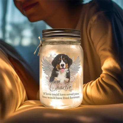 Pet Lovers - Your Light Will Always Shine In My Heart - Personalized Jar Light  The Next Custom Gift