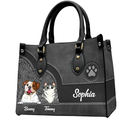 Pet lovers- Life Is Better With Fur Baby - Personalized Leather Bag Leather Handbag The Next Custom Gift