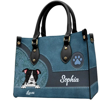 Pet lovers- Life Is Better With Fur Baby - Personalized Leather Bag Leather Handbag The Next Custom Gift