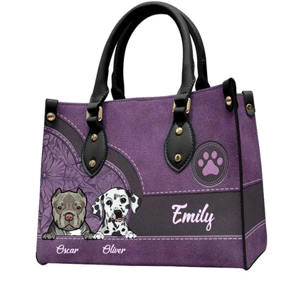 Pet lovers- Life Is Better With Fur Baby - Personalized Leather Bag Leather Handbag The Next Custom Gift