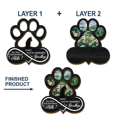 Pet Forever In My Heart Always Loved - Personalized Custom Shaped Car Visor Clip