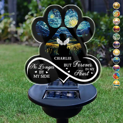 Pet Forever In My Heart Always Loved - Personalized Solar Light