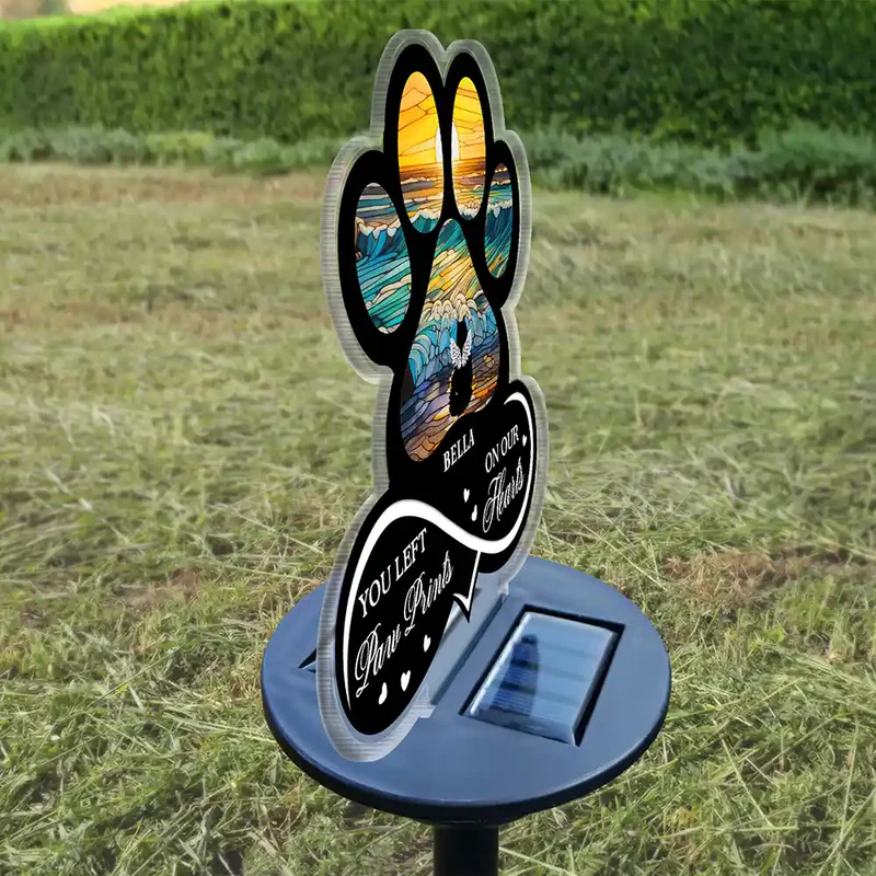 Pet Forever In My Heart Always Loved - Personalized Solar Light