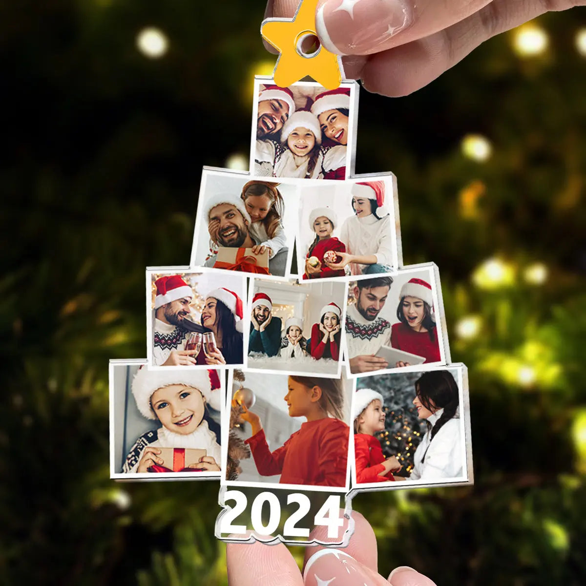 Photo Family Tree Christmas - Personalized Family Photo Ornament Ornament The Next Custom Gift