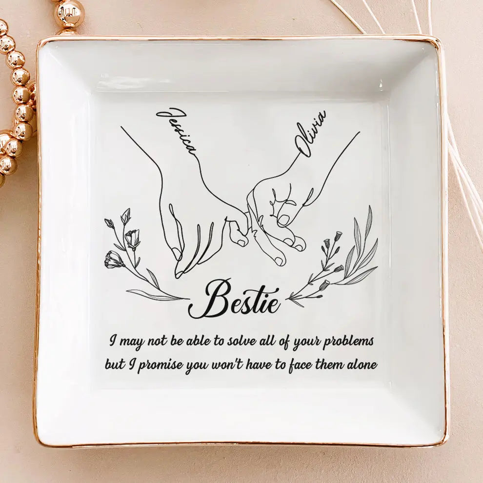 Pinky Promise Friendship Forever - Personalized Jewelry Dish Dish The Next Custom Gift