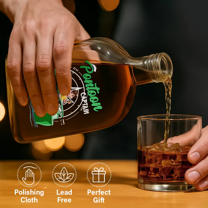 Pontoon Captain - Personalized Whiskey Bottle
