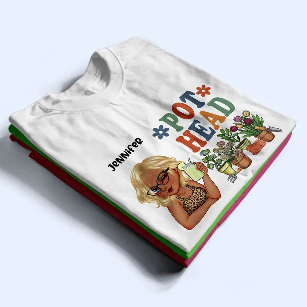 Pot Head Gardening - Personalized T Shirt Shirts & Tops The Next Custom Gift