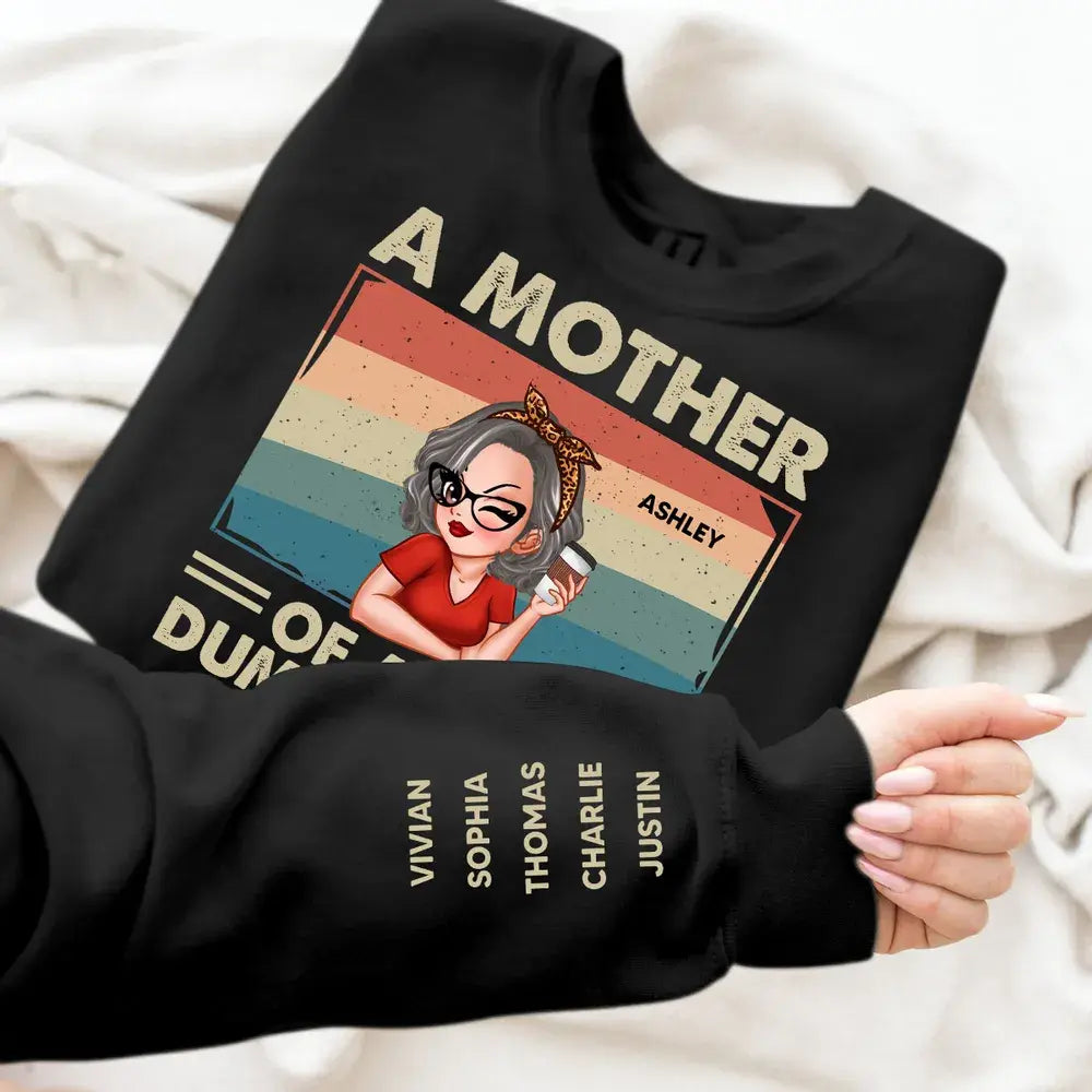 Proud Mother Of A Few Kids Personalized Sleeve Printed Sweatshirt Shirts & Tops The Next Custom Gift