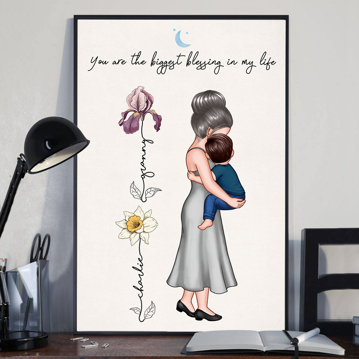 You Are My Everything, Birth Month Flower, Personalized Poster, First Mother's Day Gift