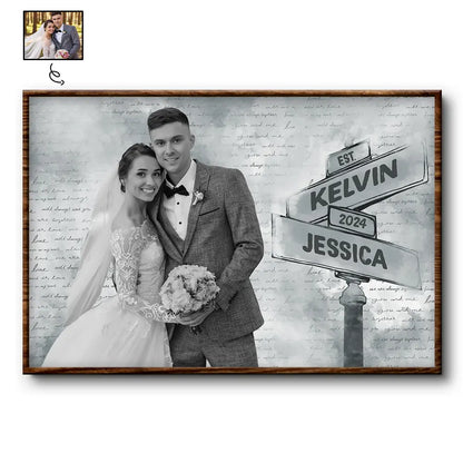 Custom Photo I Love You Couples - Personalized Poster
