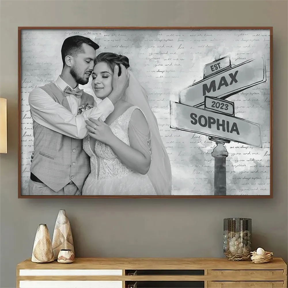 Custom Photo I Love You Couples - Personalized Poster