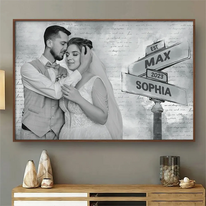 Custom Photo I Love You Couples - Personalized Poster
