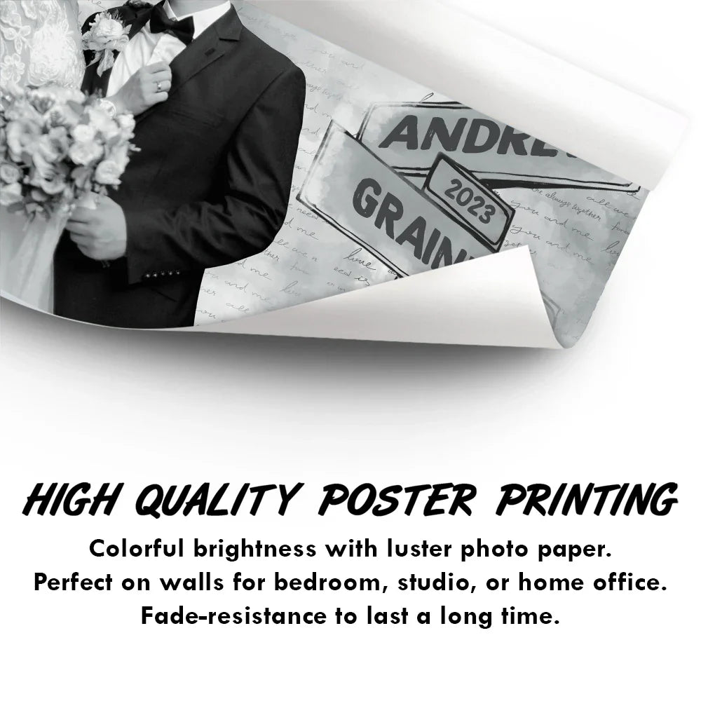 Custom Photo I Love You Couples - Personalized Poster