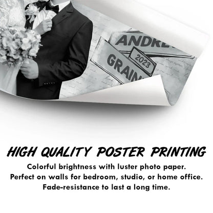 Custom Photo I Love You Couples - Personalized Poster