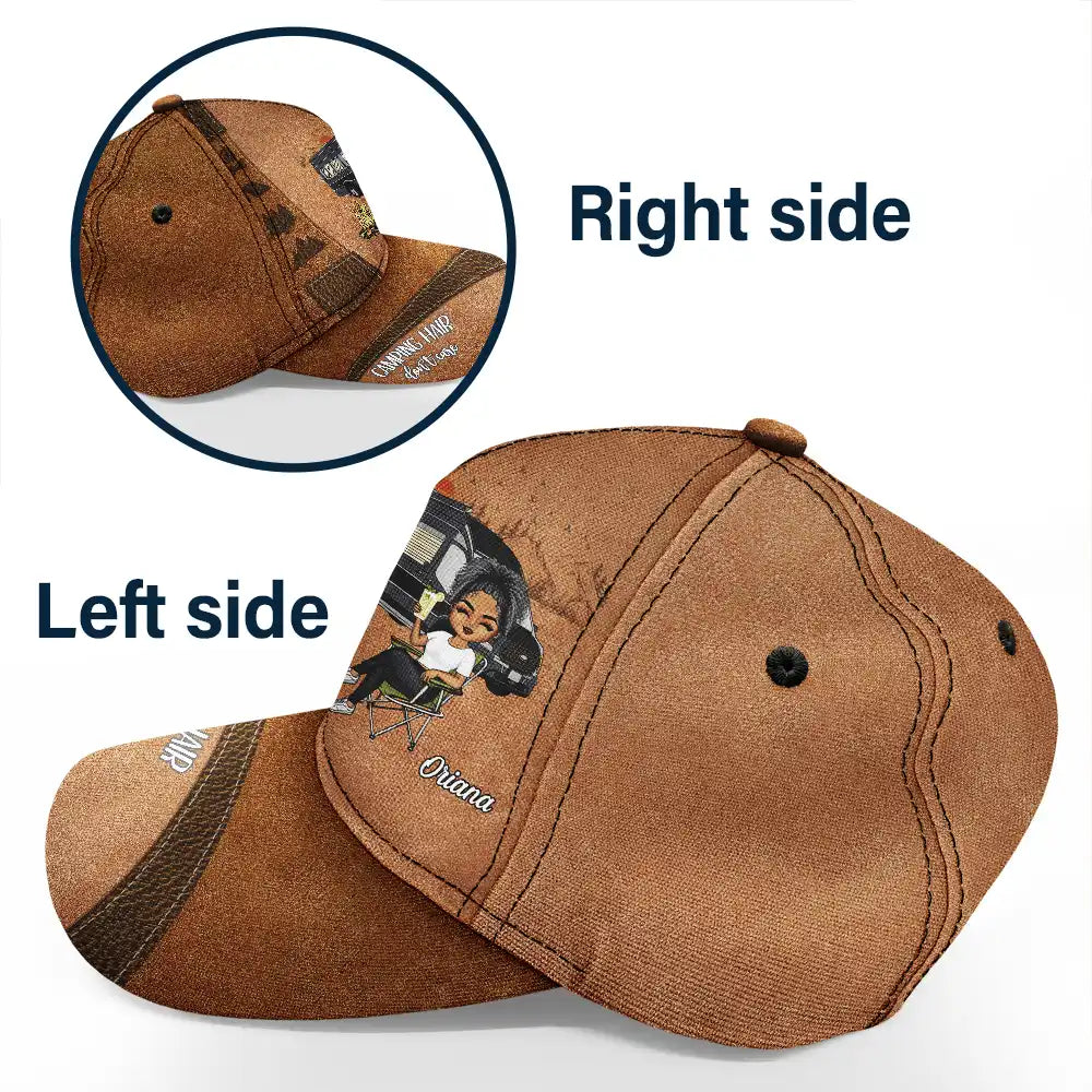 Camping Hair Don't Care - Personalized Classic Cap