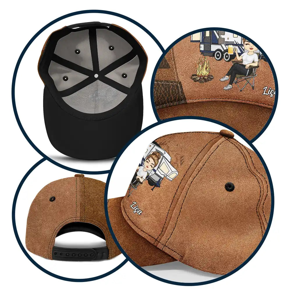 Camping Hair Don't Care - Personalized Classic Cap