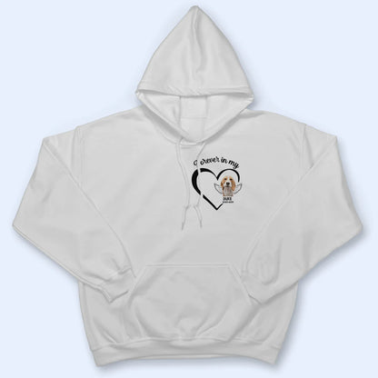 Custom Photo Forever In My Heart Memorial - Personalized T Shirt