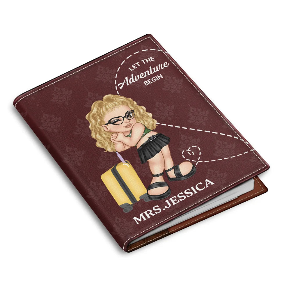Let The Adventure Begin Y2K Couple - Personalized Passport Cover, Passport Holder