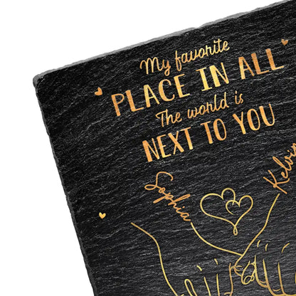 I Met You I Liked You Couples - Personalized Rectangle Memorial Garden Stone