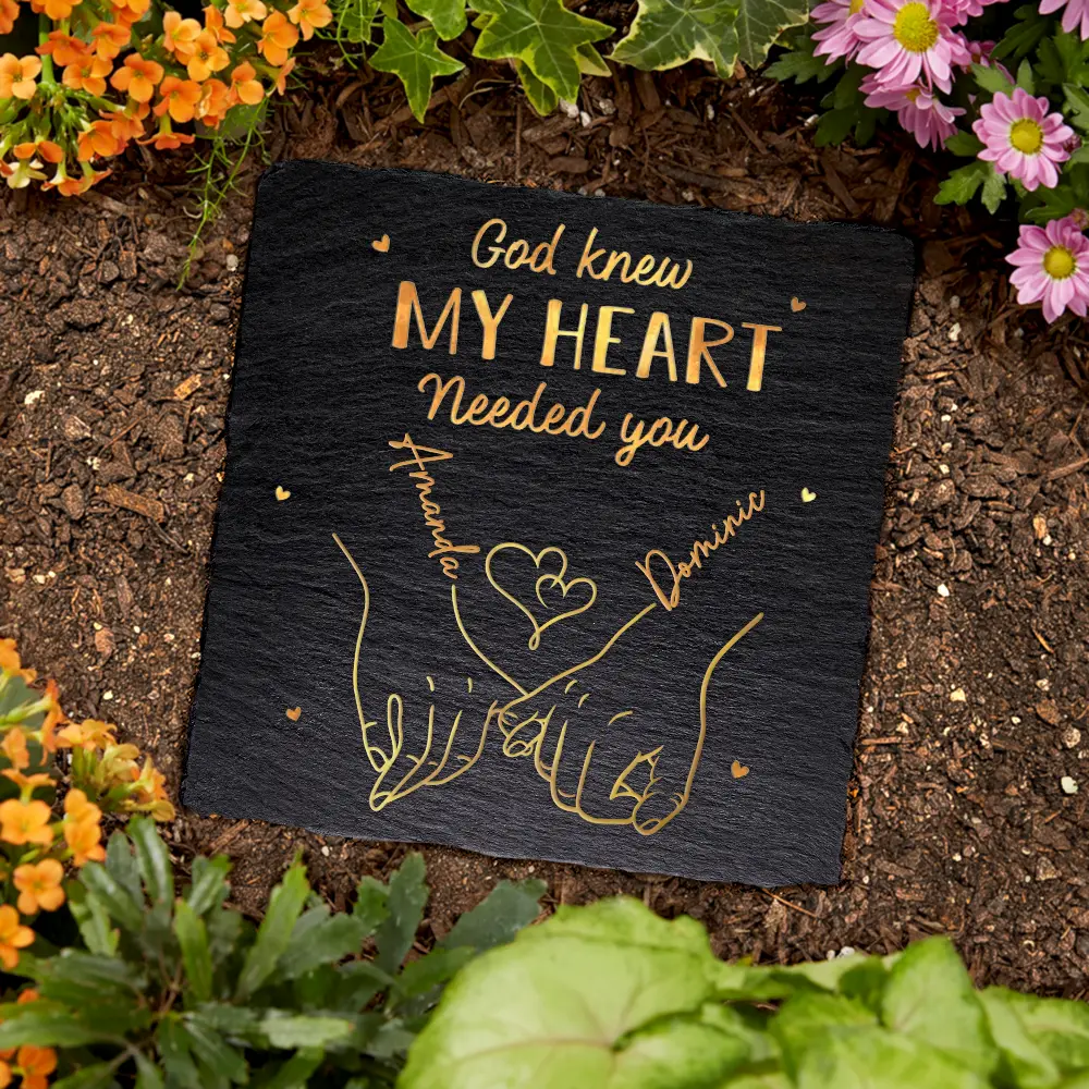 I Met You I Liked You Couples - Personalized Rectangle Memorial Garden Stone