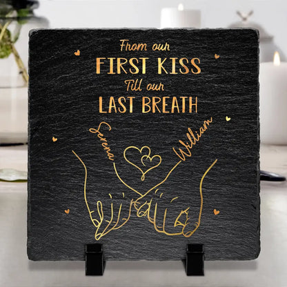 I Met You I Liked You Couples - Personalized Rectangle Memorial Garden Stone