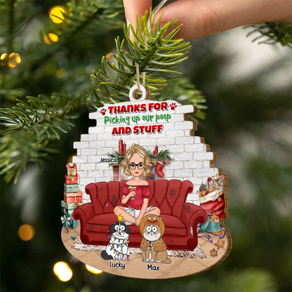 Best Cat Mom Ever Christmas - Personalized Custom Shaped Wooden Ornament