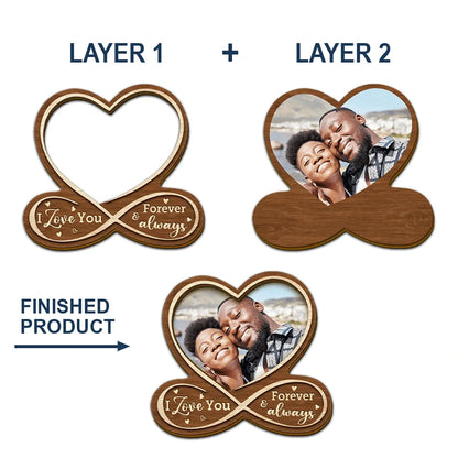 Custom Photo Heart Drive Safe - Personalized Custom Shaped Car Visor Clip