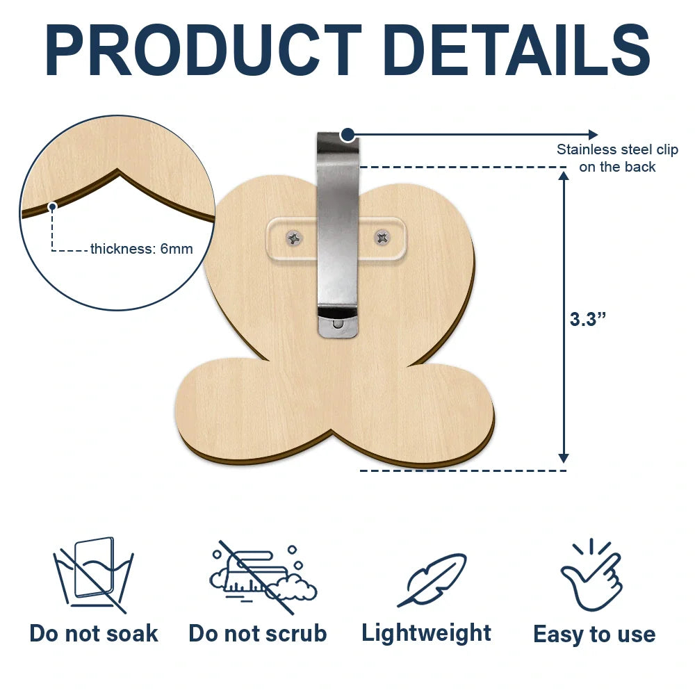 Custom Photo Heart Drive Safe - Personalized Custom Shaped Car Visor Clip