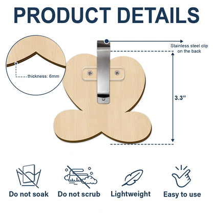 Custom Photo Heart Drive Safe - Personalized Custom Shaped Car Visor Clip
