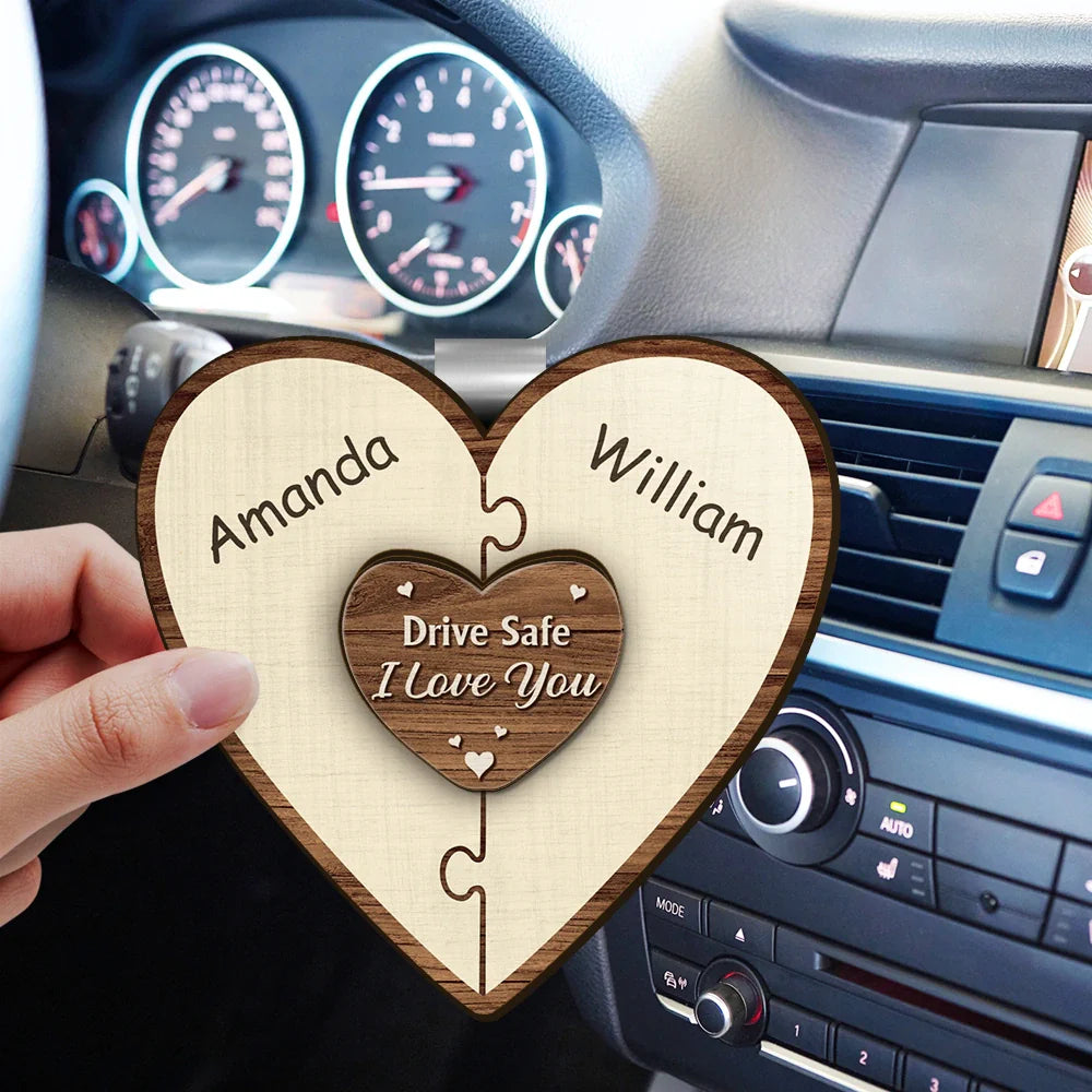 Drive Safe We Love You - Personalized Custom Shaped Car Visor Clip