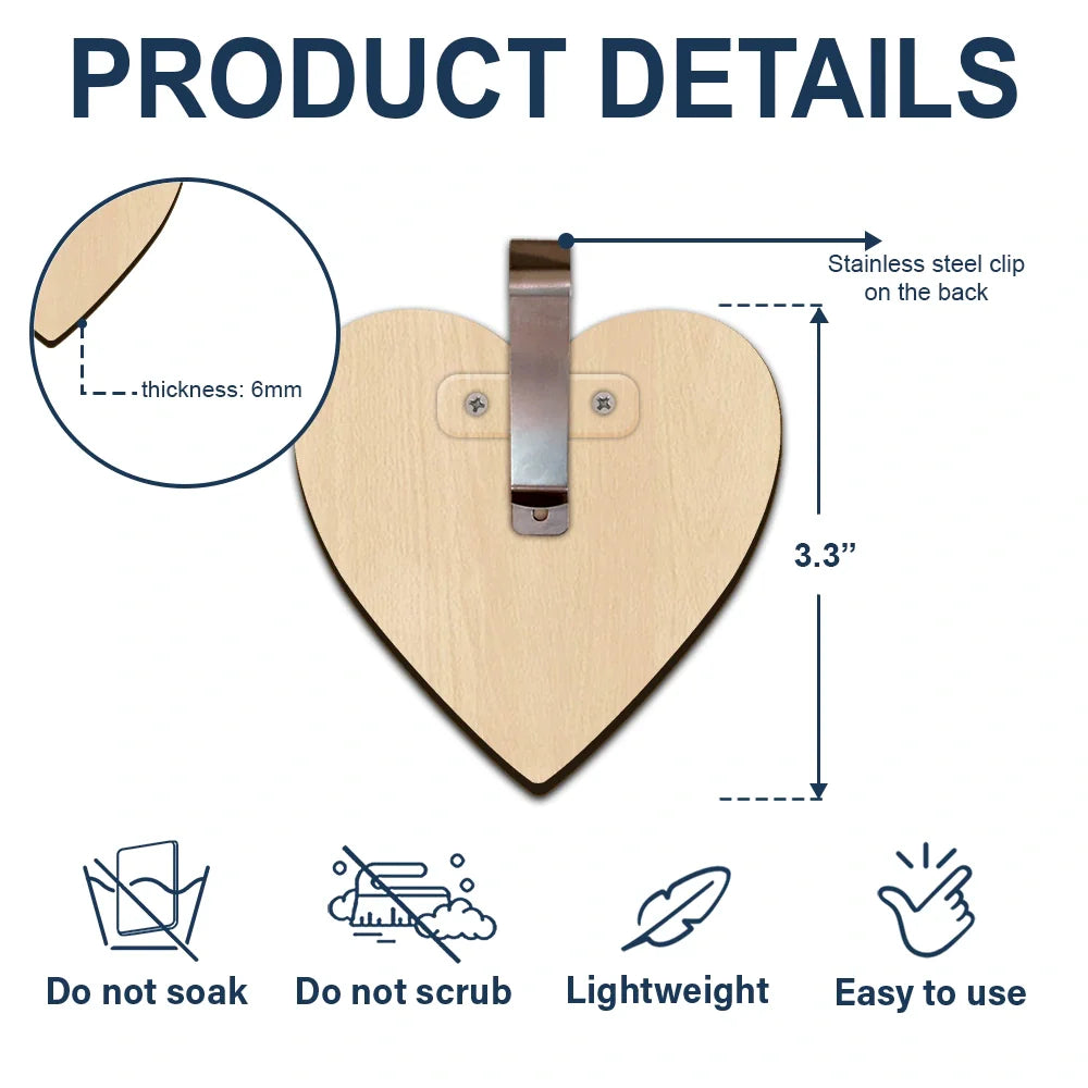 Drive Safe We Love You - Personalized Custom Shaped Car Visor Clip