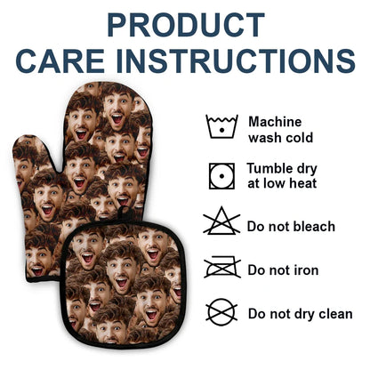 Custom Photo Pet Face - Personalized Oven Mitts, Pot Holders