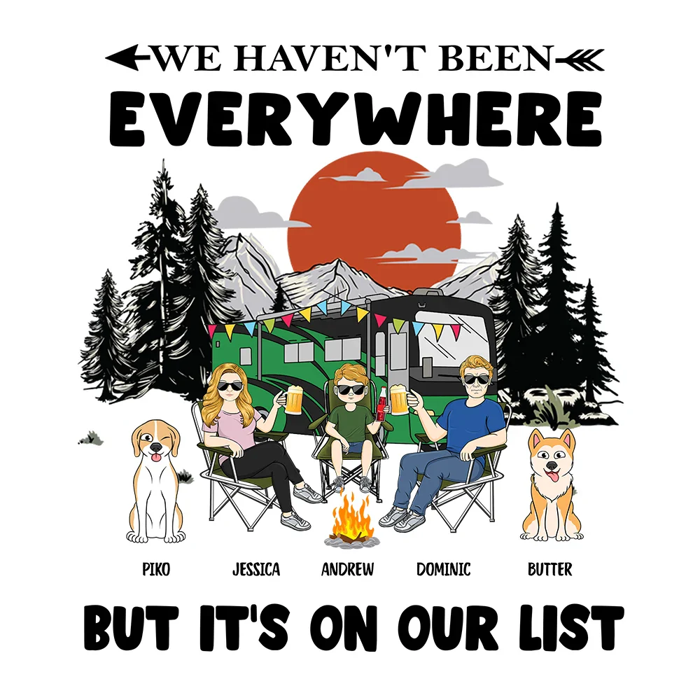 But It's On Our List Camping Couples - Personalized Camping Decal, Decor Decal