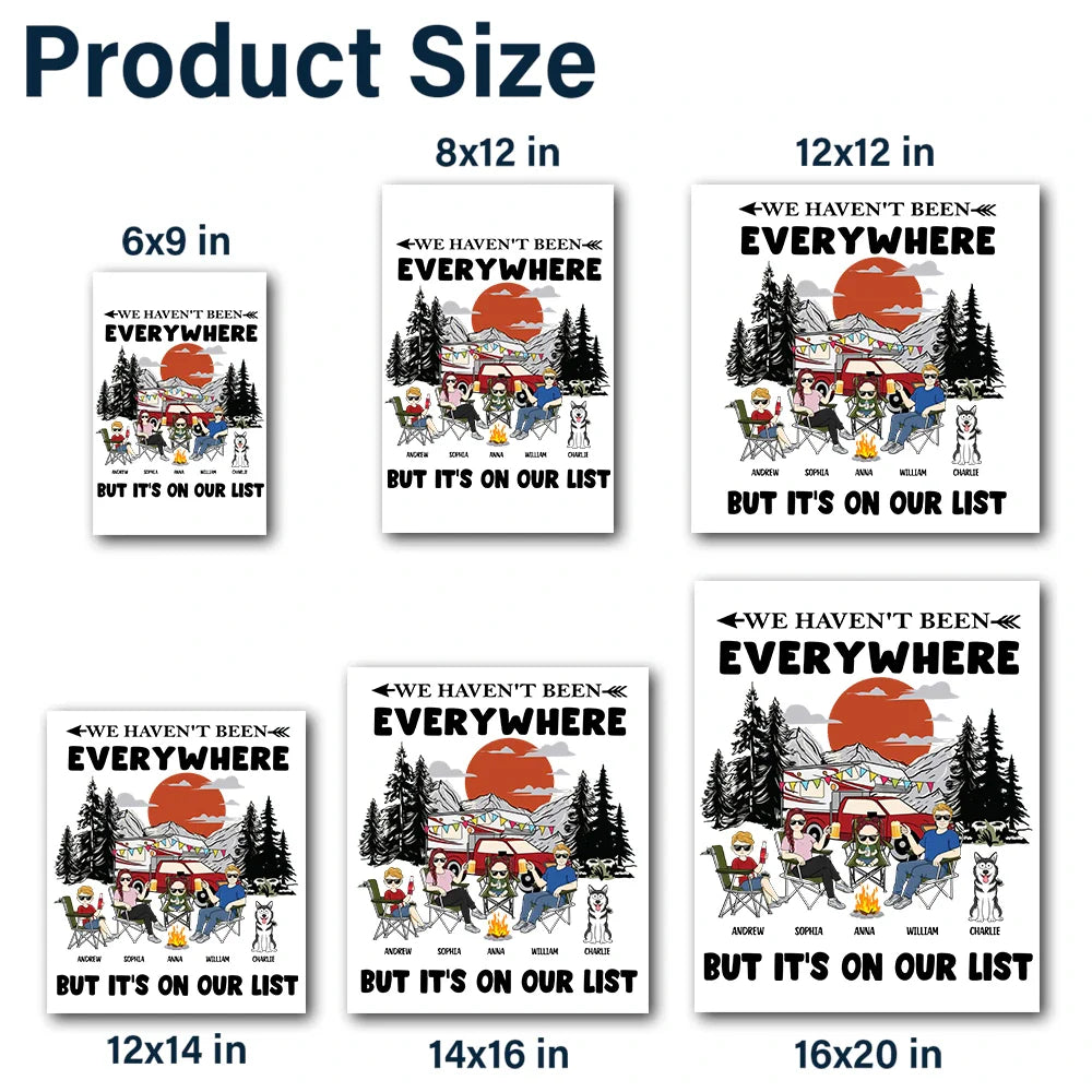 But It's On Our List Camping Couples - Personalized Camping Decal, Decor Decal