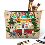 Queen Of The Camper - Personalized Cosmetic Bag