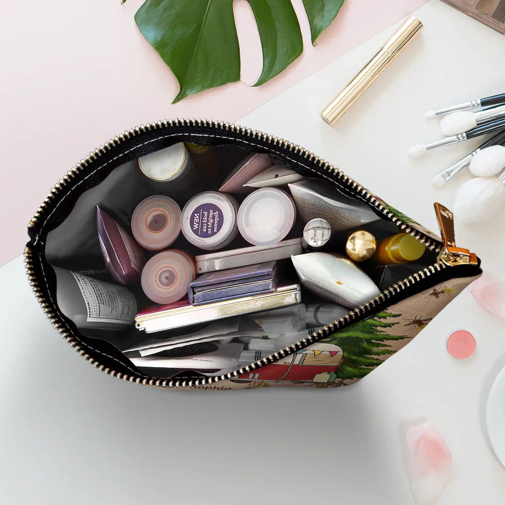 Queen Of The Camper - Personalized Cosmetic Bag