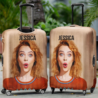 Custom Photo Friends Family Couple Travel Lover - Personalized Luggage Cover